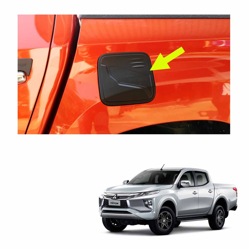 ครอบฝาถังน้ำมัน-ดำด้าน-รุ่น-4ประตู-ยกสูง-mitsubishi-l200-triton-mq-4x2-4x4-plus-ปี2019-2020