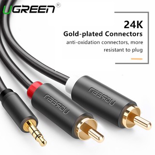 ภาพหน้าปกสินค้าสายเคเบิ้ลUgreen 2rca To 3 . 5 mm Male Aux สายเคเบิ้ลเสียงชุบทอง ซึ่งคุณอาจชอบราคาและรีวิวของสินค้านี้