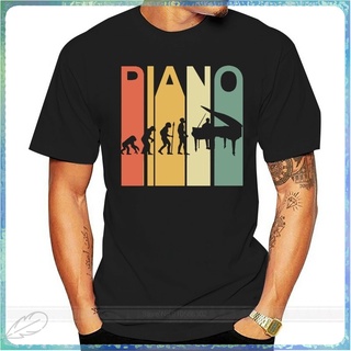 ขายดี ใหม่ เสื้อยืดลําลอง แขนสั้น พิมพ์ลาย Evolution Of Piano สไตล์วินเทจ สําหรับผู้ชาย TYUI3820