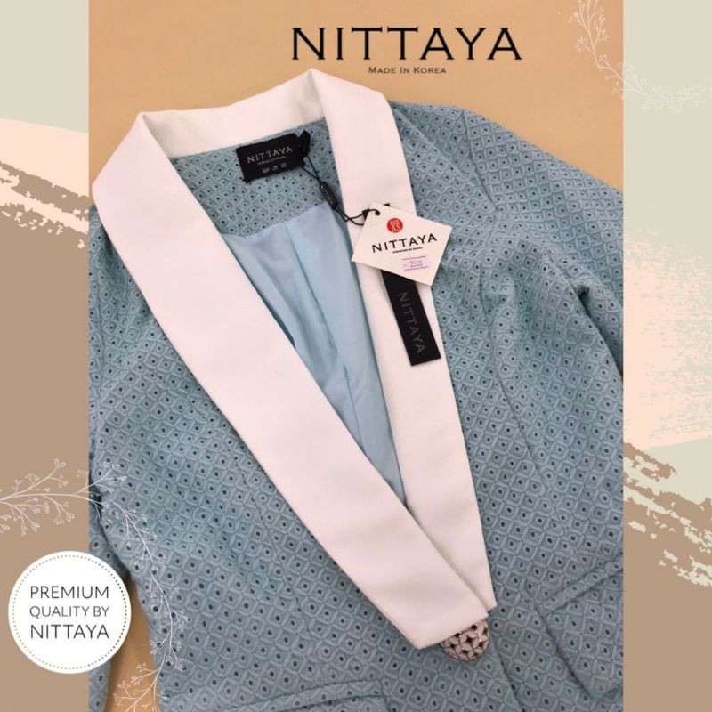 ป้าย-nittaya-set-เสื้อสูทแขนยาว-กางเกงขาสั้น
