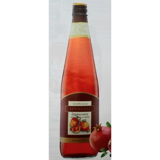 น้ำทับทิม 100% (Pomegranate juice 100%) จากน้ำทับทิมเข้มข้น ตรา กิฟฟารีน ไม่ใส่วัตถุกันเสีย สำหรับดื่มเพื่อสุขภาพ