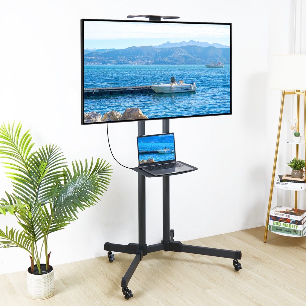 ขาแขวนตั้งพื้น สำหรับทีวี 32-70 นิ้ว TV Stand ล้อเลื่อน สามารถเคลื่อนที่ได้ เหล็กแข็งแรง รับน้ำหนักได้ถึง 110lbs TV cart | Shopee Thailand