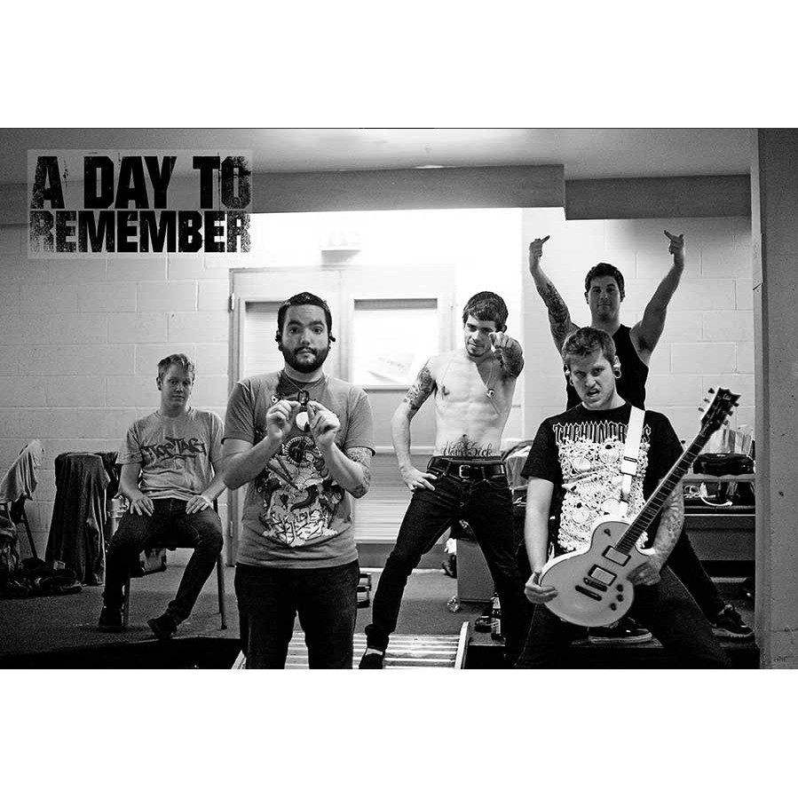 โปสเตอร์ วง ดนตรี A Day to Remember ภาพวงดนตรี โปสเตอร์ติดผนัง โปสเตอร์