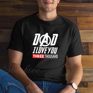 ขายดี!Lwb เสื้อยืดแขนสั้น คอกลม ทรงหลวม พิมพ์ลาย I Love You 3000 Tony Stark Avengers Endgame Three Series คุณภาพสูง พลัส