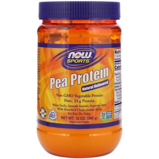 💥pre order💥USA🇺🇸 Now Foods Sports, Pea Protein, Natural Unflavored, 12 oz (340 g)