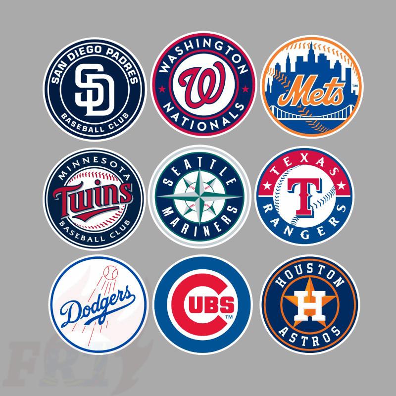 ภาพขนาดย่อของภาพหน้าปกสินค้าMLB Major League Baseball Team Logo Series 01 สติ๊กเกอร์  30Pcs/Set DIY Fashion Waterproof Mixed Decals Doodle สติ๊กเกอร์ จากร้าน frt_best.th บน Shopee