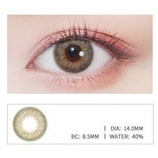 (1pair)(20.JUNE.10)TLZ Series,milu Brand,14.0mm,(grade 0-8.0),Contact Lens yearly use(brown)