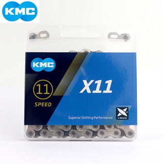 Kmc X11 โซ่จักรยานเสือหมอบ 11 ความเร็ว 118 ลิตร เข้ากันได้กับโซ่ความเร็ว SHIMANO 11 พร้อมตัวล็อค