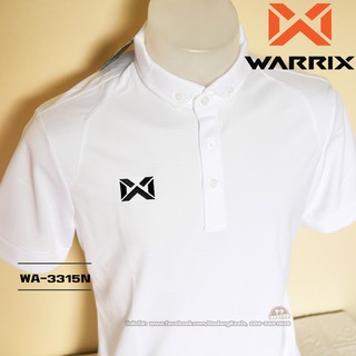 เสื้อโปโล WARRIX WA-3315N WA-PLAN15 สีขาว (WW) วาริกซ์ วอริกซ์ ของแท้ 100%