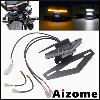 Motorcycle LED License Plate Bracket Tail Tidy Fender Eliminator For Kawasaki Z900 2017 w/ Turn Signal Lamp &amp;amp; Number