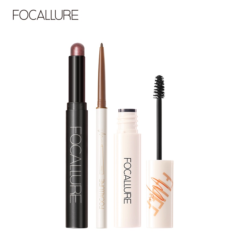 ภาพหน้าปกสินค้าFocallure Eye Shadow Stick 12 ปากกาอายไลเนอร์กันน้ำ Eyebrow Cream 3 ชิ้น จากร้าน focallure.th บน Shopee