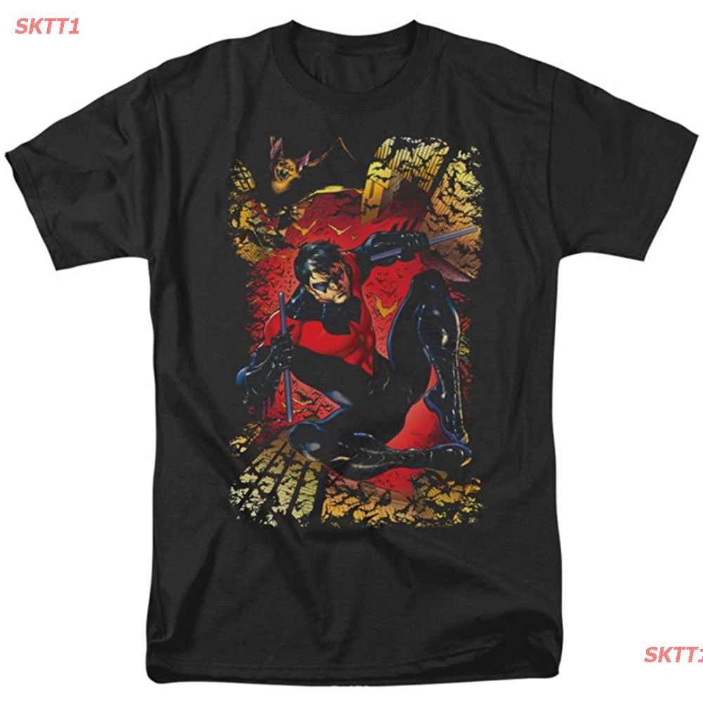 sktt1-เสื้อยืดแขนสั้น-batman-mens-nightwing-1-t-shirt-popular-t-shirts