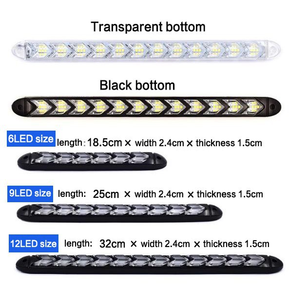 ภาพสินค้าสี Daul LED Car DRL ไฟวิ่งกลางวันพร้อมสัญญาณไฟวิ่ง DRL ไฟแสดงการไหลสองสี ไฟวิ่งกลางวัน จากร้าน yilufeiyang.th บน Shopee ภาพที่ 4
