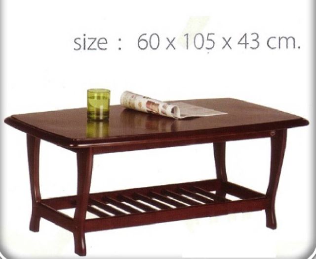 ถูกที่สุด-ส่งฟรีทั่วประเทศ-โต๊ะกลางโซฟา-ไม้ยางพาราแท้-ขนาด-60-105-43ซม
