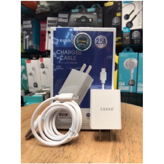 ภาพหน้าปกสินค้า(ในสต็อก) ชุดชาร์จ LUOBR รุ่น KT24 USB + 2.5A จากร้าน xie.xia บน Shopee