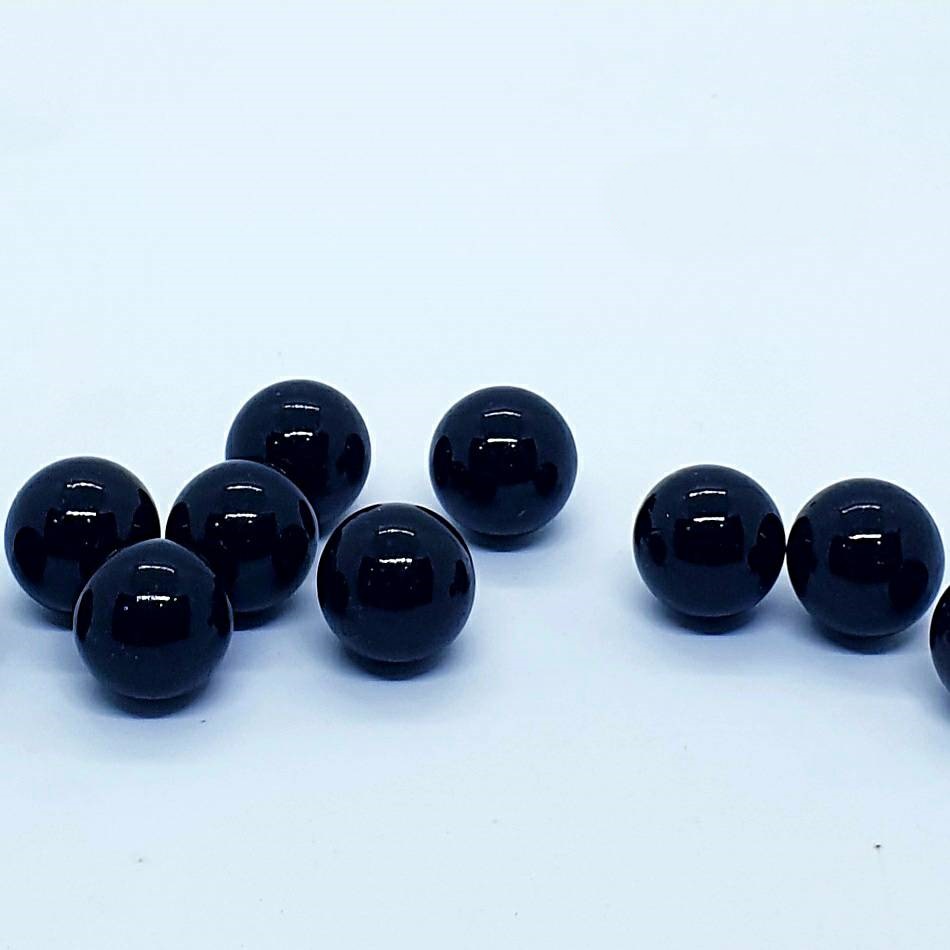 ลูกแก้ว-สีดำ-หินอ่อนสีดำ-14มิล-บรรจุ-120ลูก-แท้ไม่ลอก-แช่น้ำได้-ใช้งานภายนอกได้