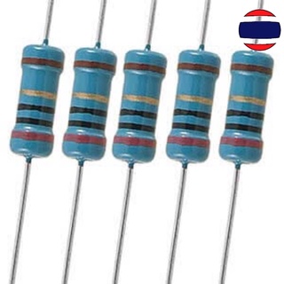 10pcs 1W 1% Metal Film Resistor ตัวต้านทาน ฟิลม์โลหะ 2.7K - 2.2M  ohm 1 W Resistance