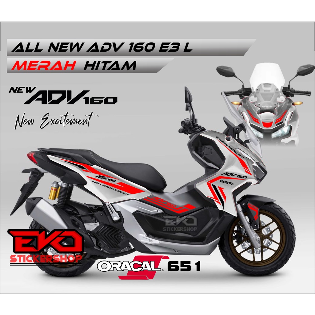 Putih สติกเกอร์ตัด adv 160 สีขาว Variation adv 2022 2023 E3 | Shopee ...