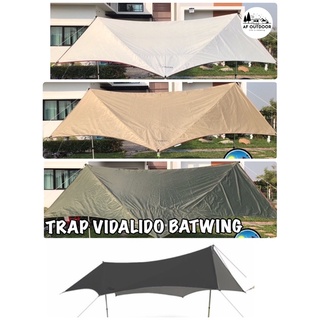 (ประกัน1ปี) Vidalido Trap ขนาด 4.4x4.5 M  ฟลายชีท vidalido ผ้าทาร์ปกันฝน ผ้าใบกันแดดกันฝน สินค้ามือ 1