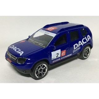 รถเหล็ก Majorette Dacia Duster No.2 สีน้ำเงินคาดขาว