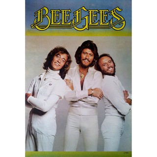 โปสเตอร์ รูปถ่าย วง ดนตรี บีจีส์ Bee Gees (1977) POSTER 24”x35” Inch English Rock Pop Soul Disco