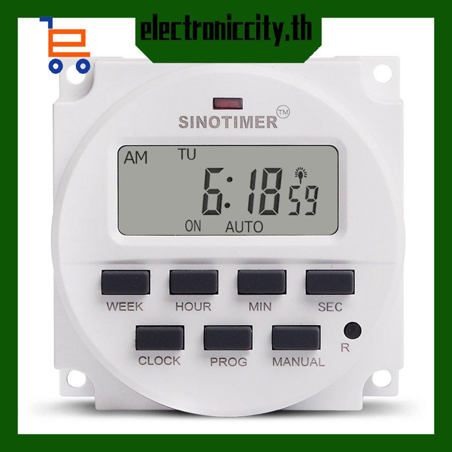 sinotimer-220v-รายสัปดาห์-7-วัน-ดิจิทัล-ตั้งโปรแกรมได้-สวิตช์จับเวลา-รีเลย์-ควบคุม