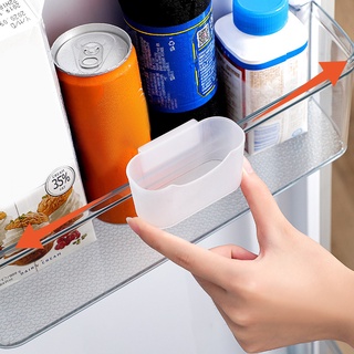 【AG】2Pcs Seasoning Storage Box Moisture-proof Multi-use Snap-in Design Storage Box Hanger for Refrigerator