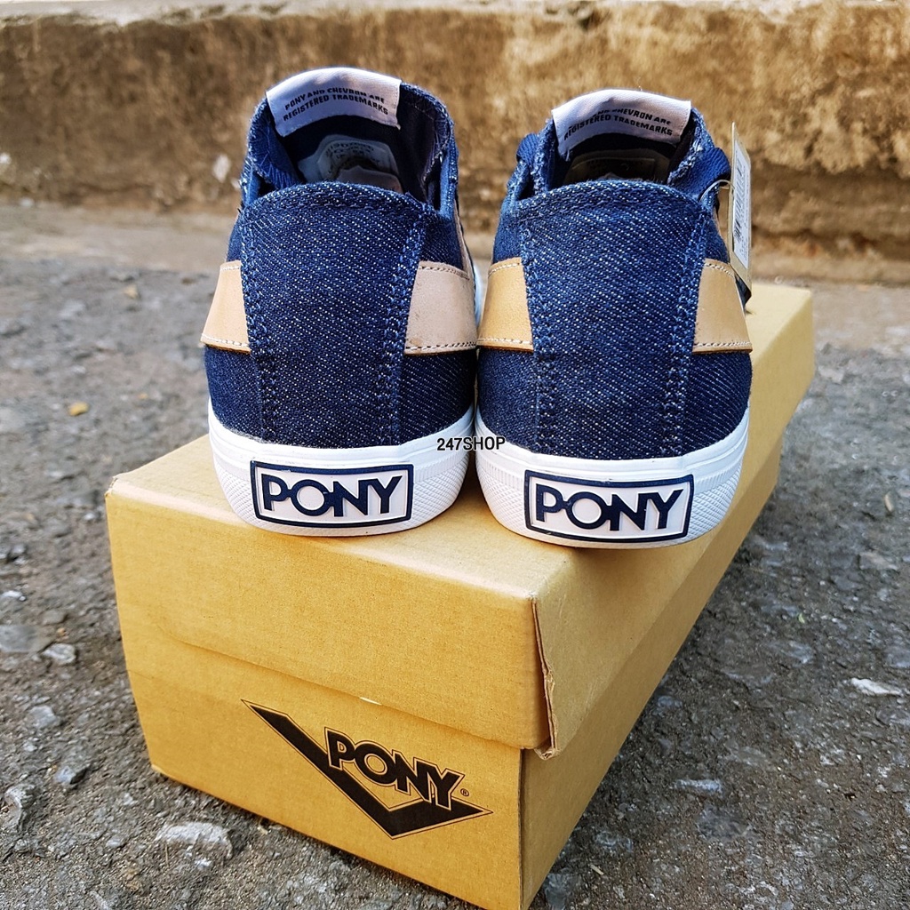 รองเท้าโพนี-pony-รุ่น-shooter-ox-blue-dark-denim-รหัส-211sh00005dd