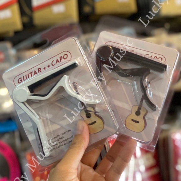 ส่งจากไทย-คาโป้-คาโป้หนีบกีต้าร์-สีขาว-amp-สีดำ-capo-guitar-หนีบสายได้แนบสนิท-ทำจากวัสดุอย่างดี-ดีไซด์สวย-ใช้งานง่าย-มีเก็บปลายทาง