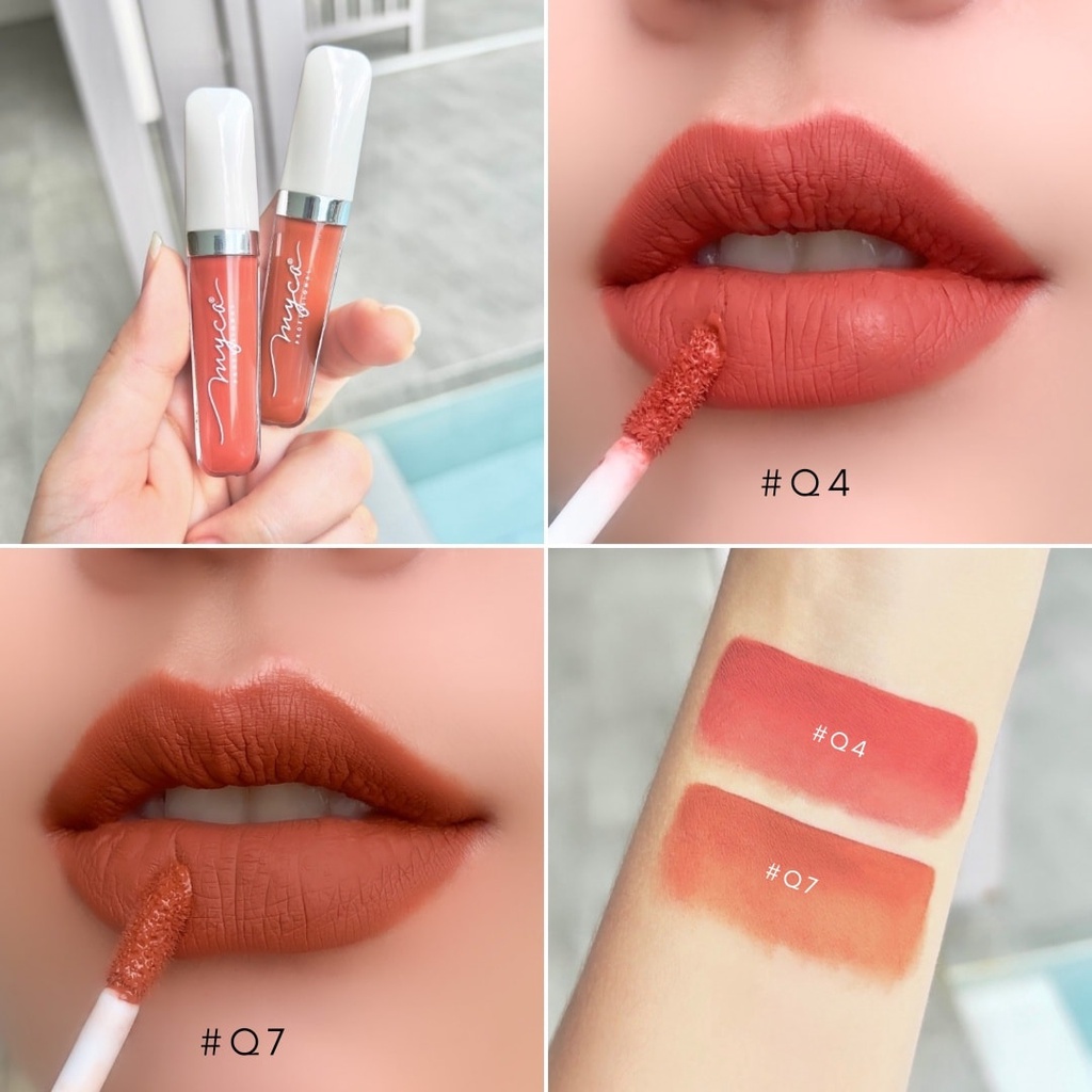 ภาพสินค้า( แพ็คคู่ 2 แท่ง ) MYCA ULTRA MATTE LIP CREAM ลิปกลอส ไมก้า แมดแมททฺ์  ขนาด 4ml 100 % จากร้าน e_lcosmetics1 บน Shopee ภาพที่ 5