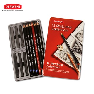 DERWENT ดินสอสเก็ตซ์ชุด 12,24 แท่ง (Sketching Collection 12,24) 1 ชุด