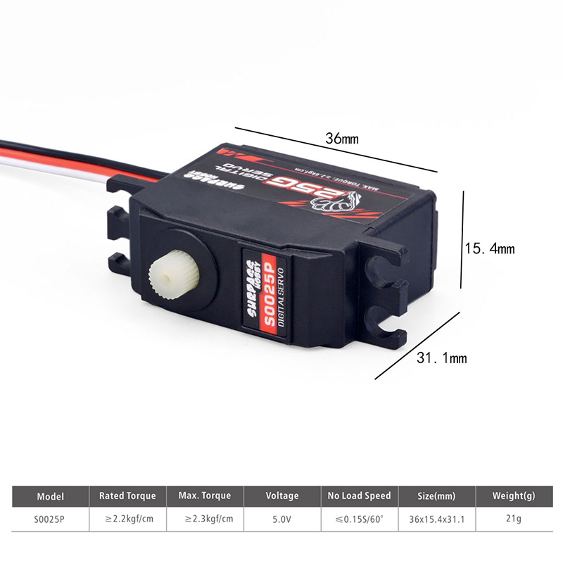 surpass-hobby-s0025p-เกียร์เซอร์โวดิจิตอล-2-3-กก-สําหรับหุ่นยนต์เครื่องบินบังคับวิทยุ-1-12-rc-monster