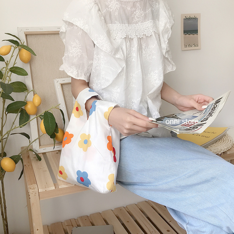 กระเป๋าถือ-ผ้าแคนวาส-สไตล์ญี่ปุ่น