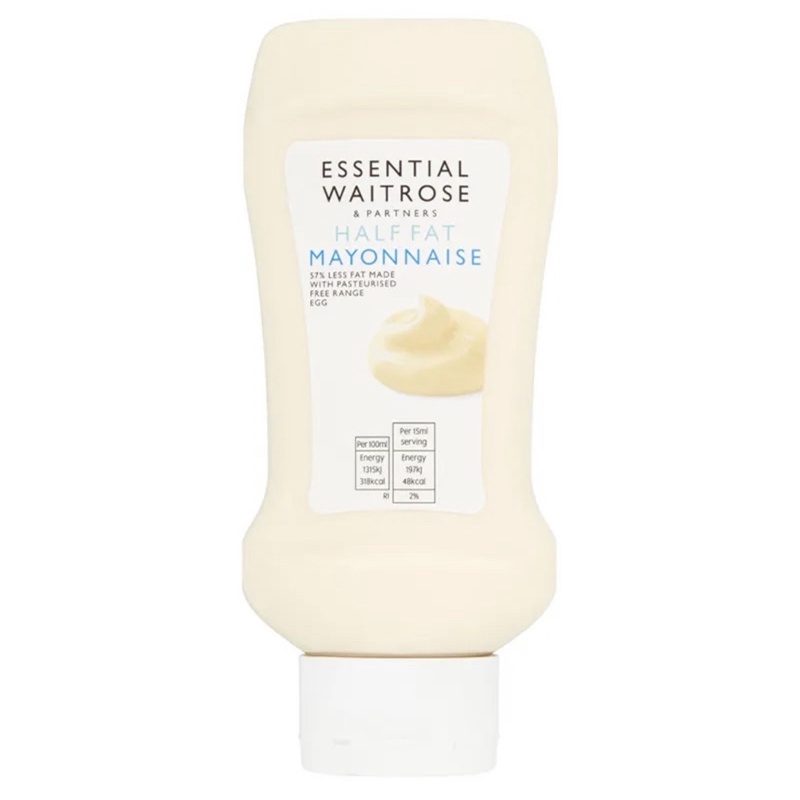 Essential waitrose Mayonnaise half fat mayo มายองเนสสูตรลดไขมันจาก