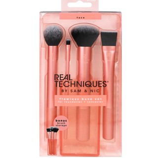 พร้อมส่งแปรงเข้าเซท Real Techniques Flawless Base Set  4 ชิ้น