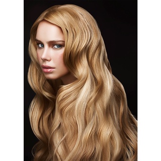 โปสเตอร์ภาพทรงผมผู้หญิง Blonde Waves Hair  ขนาด A3 (แนวตั้ง 200g.)  P-2160