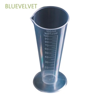 Bluevelvet ถ้วยตวงพลาสติกใสสําหรับห้องครัวห้องปฏิบัติการ 100ml