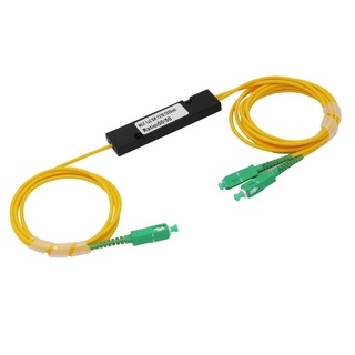 5pcs/lot 1X2 PLC Singlemode Fiber Optical splitter FTTH PLC  FBT Optical Coupler,SC/APC 1x2 PLC optical fiber splitter