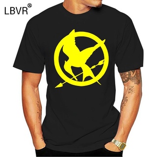 เสื้อยืด พิมพ์ลาย The Hunger Games Mockingjays สีเหลืองS-5XL