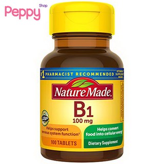 ภาพหน้าปกสินค้าNature Made Vitamin B-1 (100 mg) 100 Tablets วิตามินบี 1 (100 มิลลิกรัม) 100 เม็ด ที่เกี่ยวข้อง