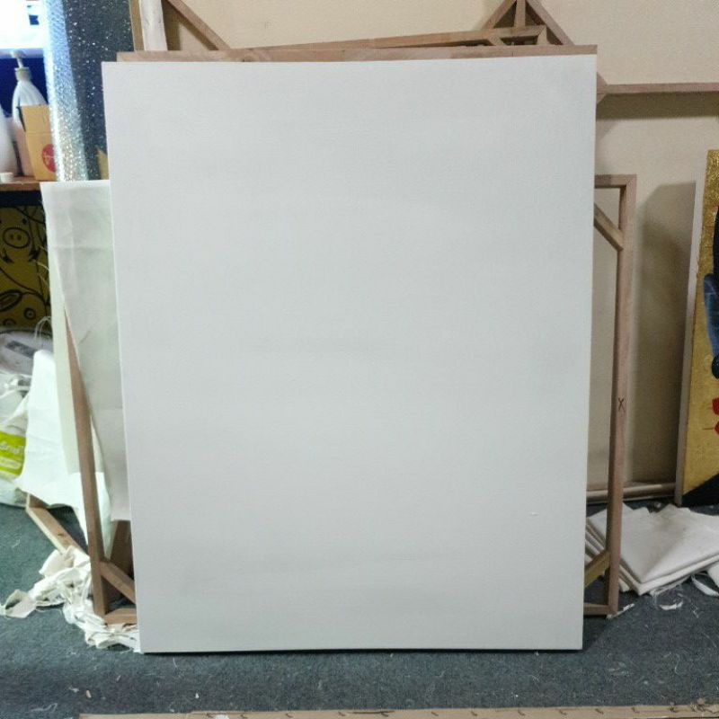 ภาพหน้าปกสินค้าจำหน่ายเฟรมผ้าใบ canvas ขนาด 70x100.,80 * 100 cm ขาวและดำ จากร้าน thanakrijsukawat บน Shopee