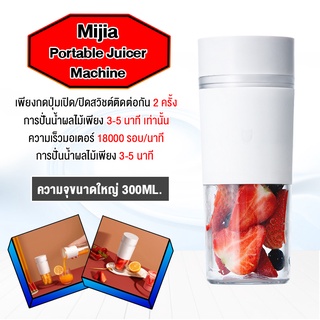 Xiaomi Mijia Mi Portable Juicer Machine คั้นน้ำผลไม้ แก้วปั่นน้ำผลไม้แบบพกพา เครื่องปั่นผลไม้ เครื่องปั่นพกพา