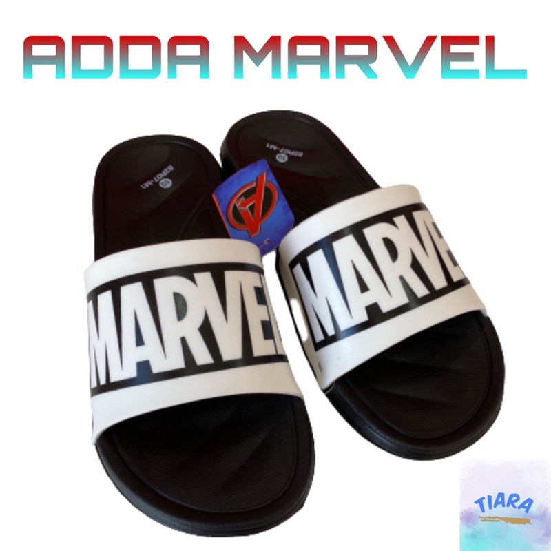 ราคาและรีวิว*แบรนด์แท้*ADDA Marvel รองเท้าแตะชาย รองเท้าแตะลำลองแบบสวม รุ่น 82R07M1 (ไซส์ 7-10)