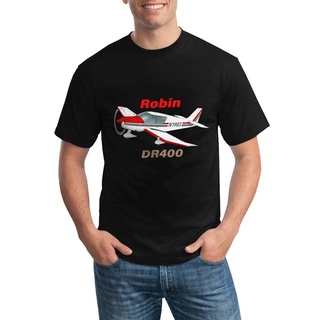 【ใหม่】เสื้อยืดลําลอง พิมพ์ลายเครื่องบิน Robin Dr400 สําหรับผู้ชาย