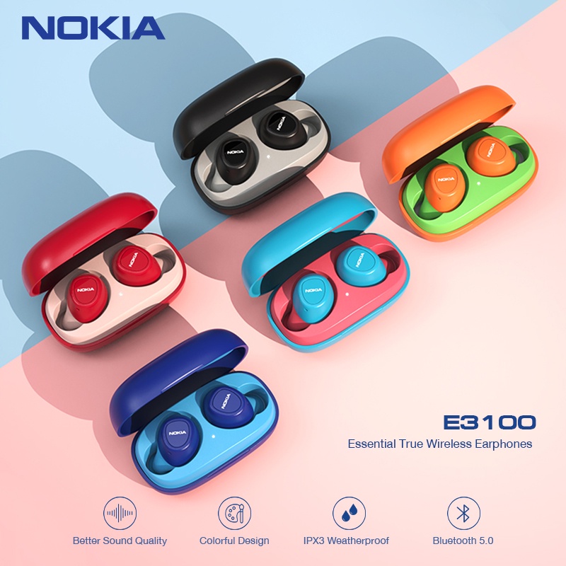 ภาพหน้าปกสินค้าหูฟังบลูทูธ Nokia หูฟังไร้สาย E3100 หูฟังอินเอียร์ไร้สาย Essential True Wireless Earphones รองรับ SmartPhone Tablet จากร้าน orca.th บน Shopee