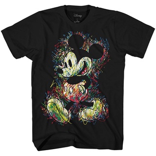 เสื้อยืดผู้ สินค้าใหม่ เสื้อยืด พิมพ์ลาย Mickey Scribbles Fun Humor สําหรับผู้ชาย S-5XL