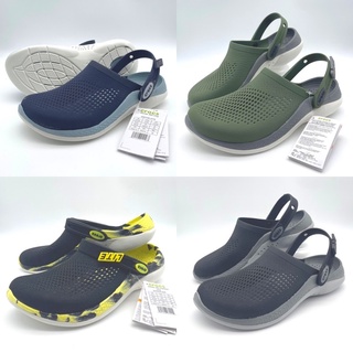 รองเท้าแตะ คอร์ส Crocs RideLite Clog รองเท้าแตะมีสายรัดส้นเกรดพรีเมียม