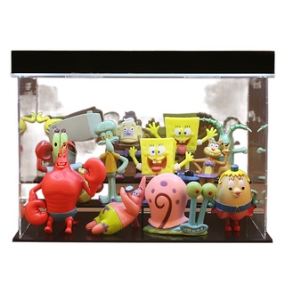 อะนิเมะ SpongeBob SquarePants กล่องตาบอดตุ๊กตารถเครื่องประดับของขวัญพาย Big Star Octopus Brother s Home Toys