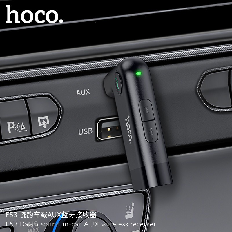 hoco-บูลทูธในรถยนต์-อุปกรณ์รับสัญญาณบลูทูธ-car-bluetooth-e53-e58-bt-v5-0-ส่งจากไทย