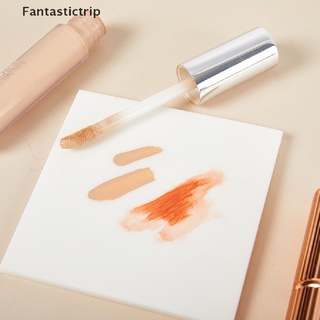 Fantastictrip 50 ชิ้น ใช้แล้วทิ้ง PET กันน้ํา แต่งหน้า จานสีมือ กาวแต่งหน้า จานสีแฟชั่น